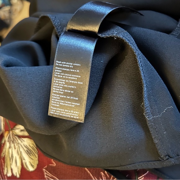 NWT Topshop Women’s Surplice Wrap Mini Dress Long Sleeve Black Sz 4 - Picture 11 of 16